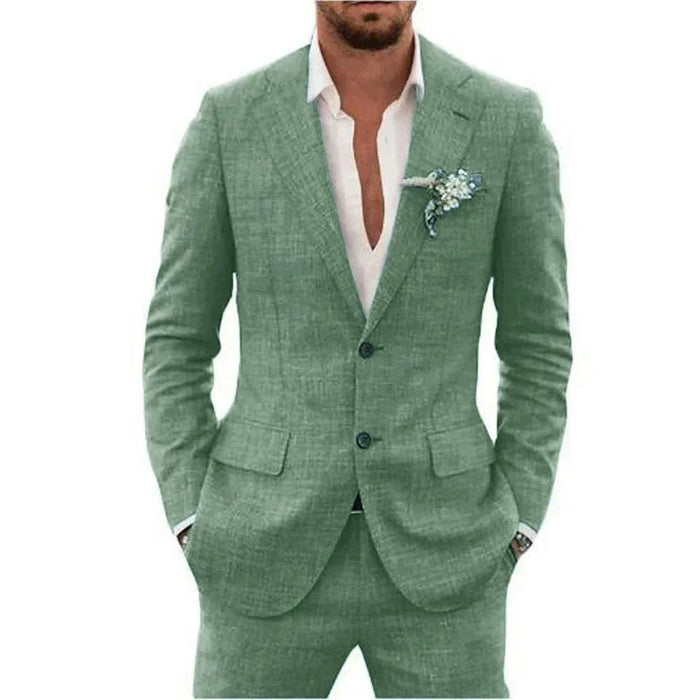 Men's Lightweight Linen Suit | Stylish Summer Wedding Attire for Men 0