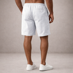 Men's drawstring pinstripe summer shorts