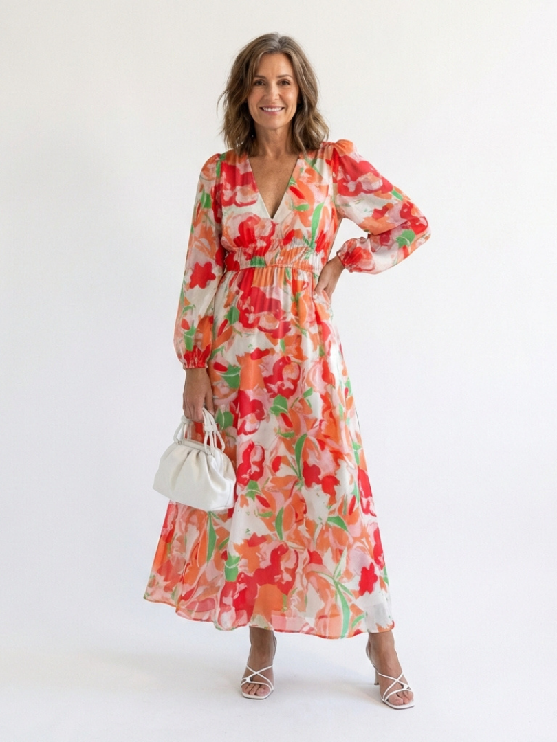 Women's Floral Maxi Dress | Summer Wedding Guest-5