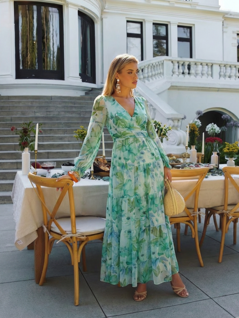 Women's Floral Maxi Dress | Summer Wedding Guest-13