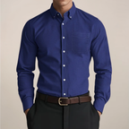 Men's Classic Cotton Button-Up Shirt | Timeless Long Sleeve Casual Dress Shirt 3