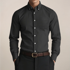 Men's Classic Cotton Button-Up Shirt | Timeless Long Sleeve Casual Dress Shirt 4