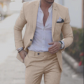 Men's Lightweight Linen Blend Suit | Stylish Summer Wedding Attire 0