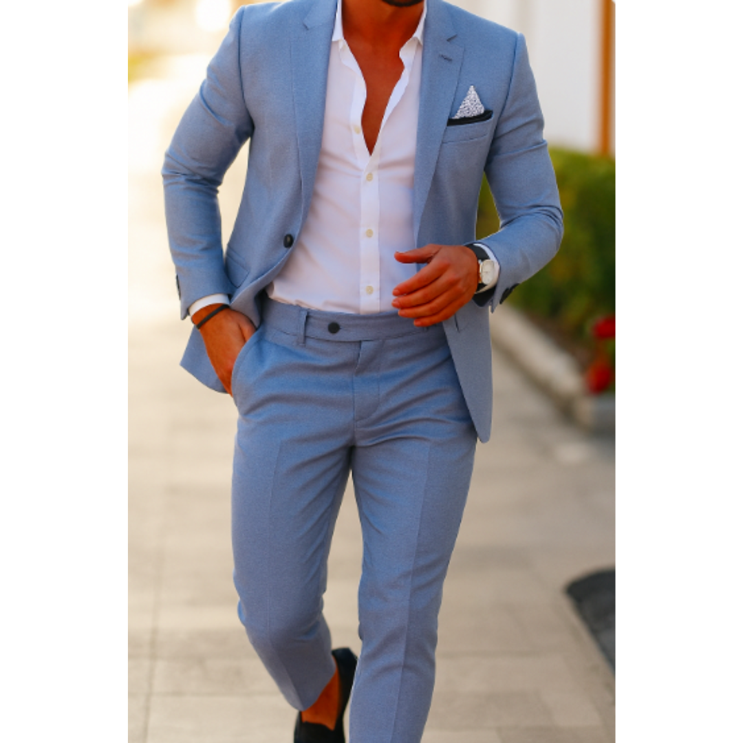 Men's Lightweight Linen Blend Suit | Stylish Summer Wedding Attire 10