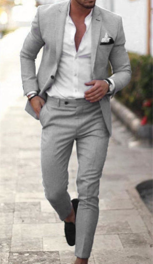 Men's Lightweight Linen Blend Suit | Stylish Summer Wedding Attire 3