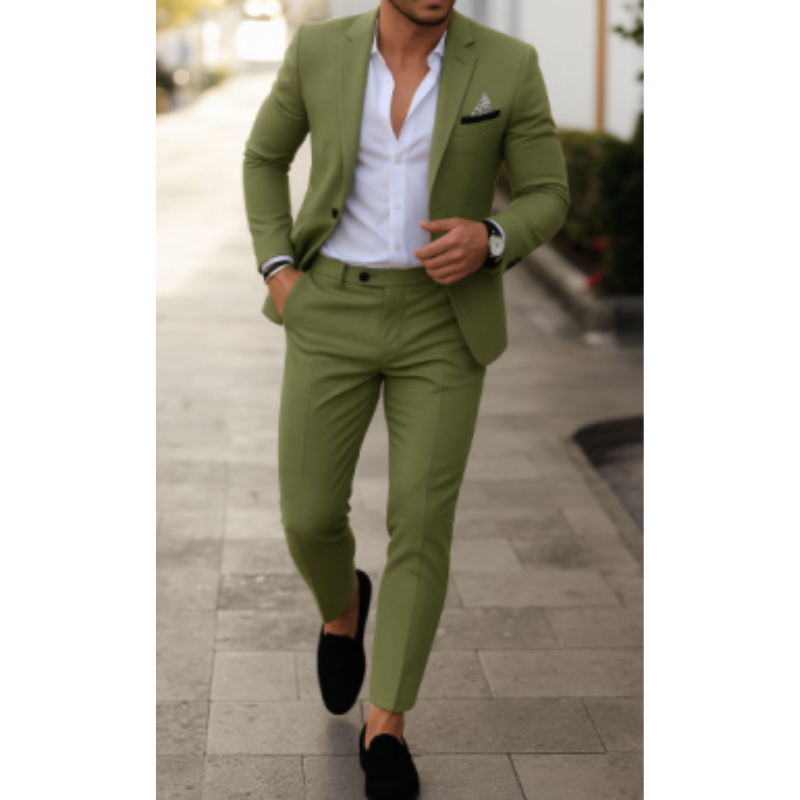 Men's Lightweight Linen Blend Suit | Stylish Summer Wedding Attire 9
