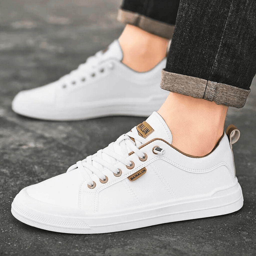 Women's Casual White Sneaker | Lace-Up-3