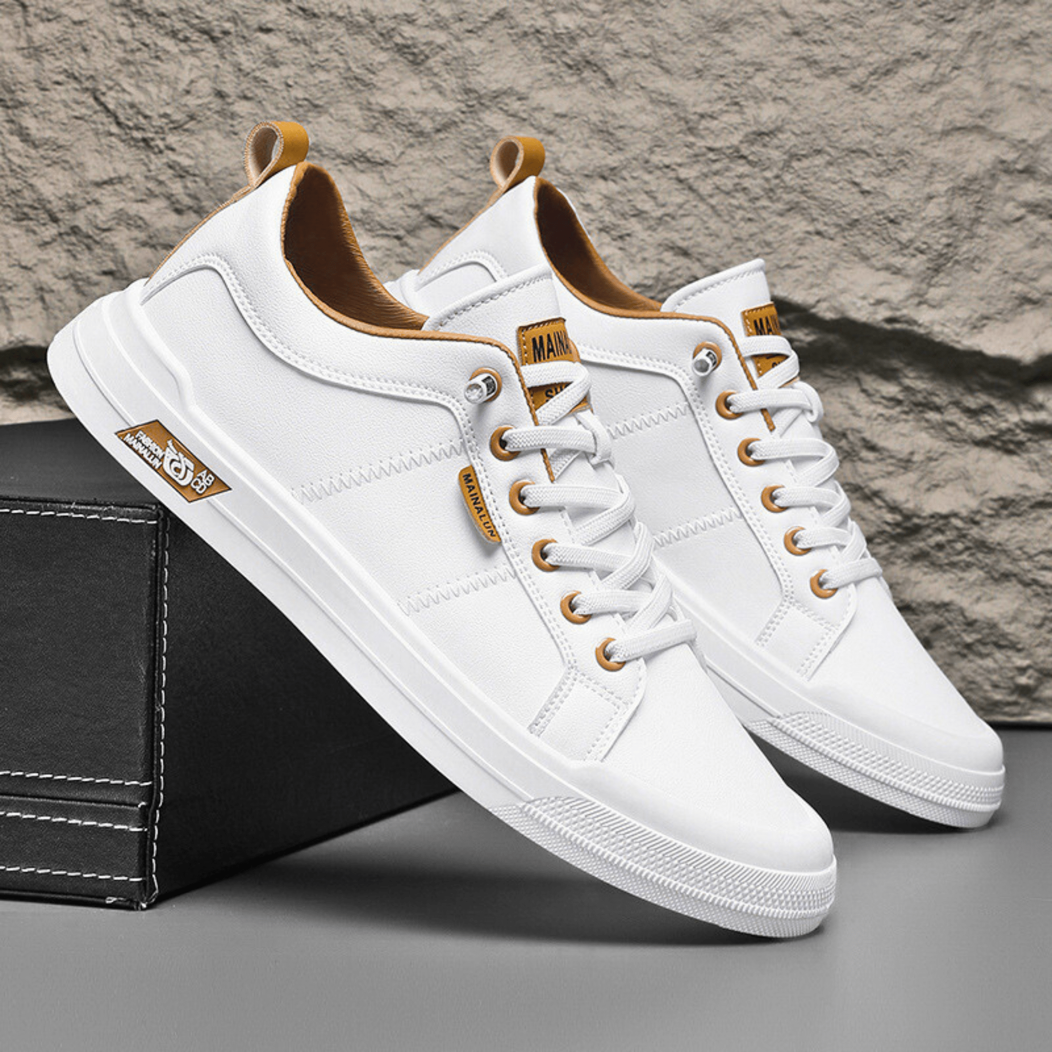 Women's Casual White Sneaker | Lace-Up-1