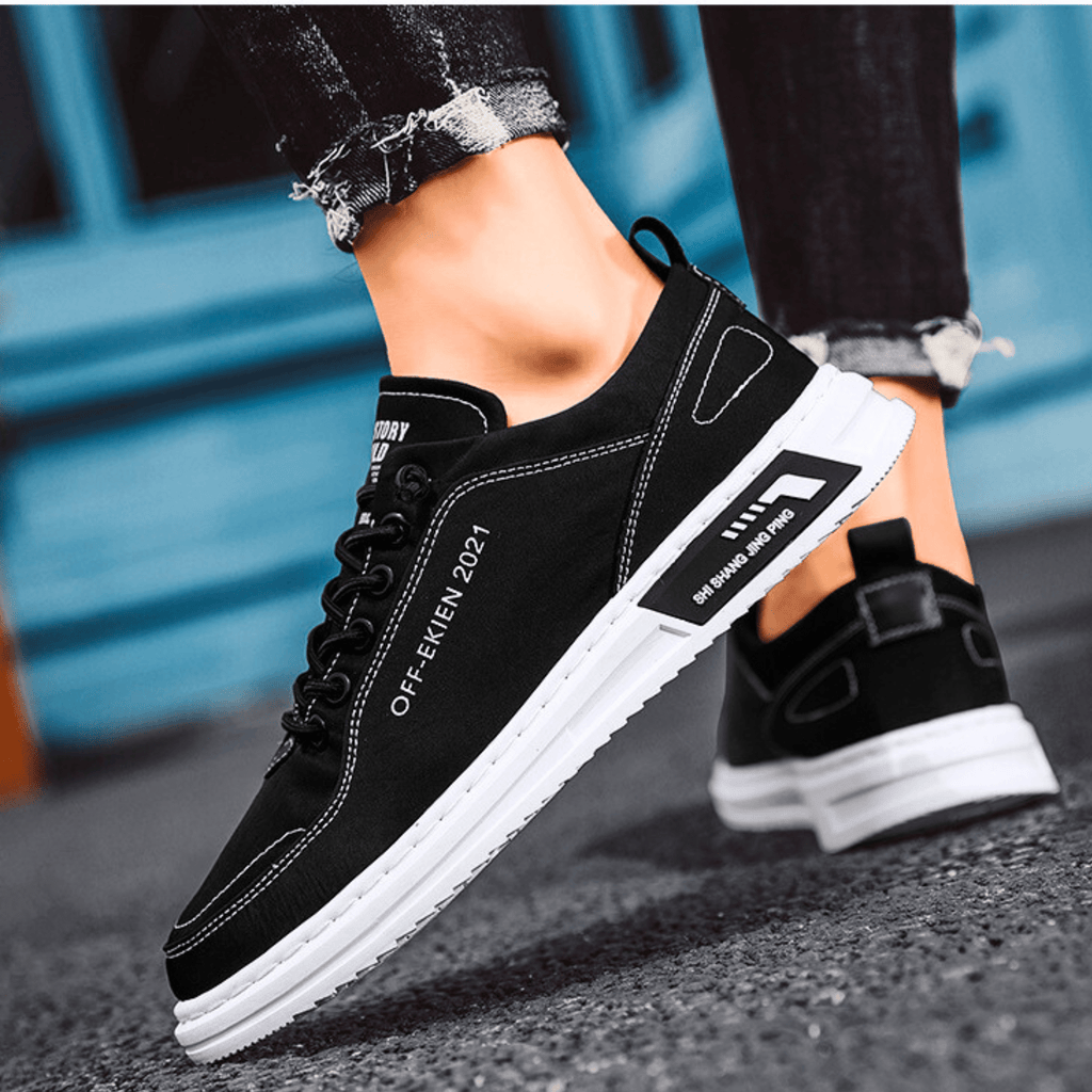 Mens Casual Sneaker | Lace-Up Green-18