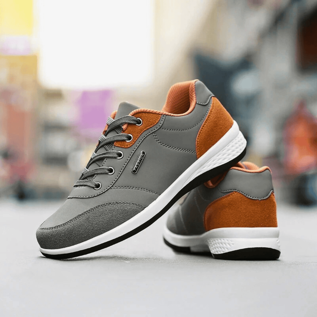 Women's Casual Sneaker | Lace-Up White Brown-14