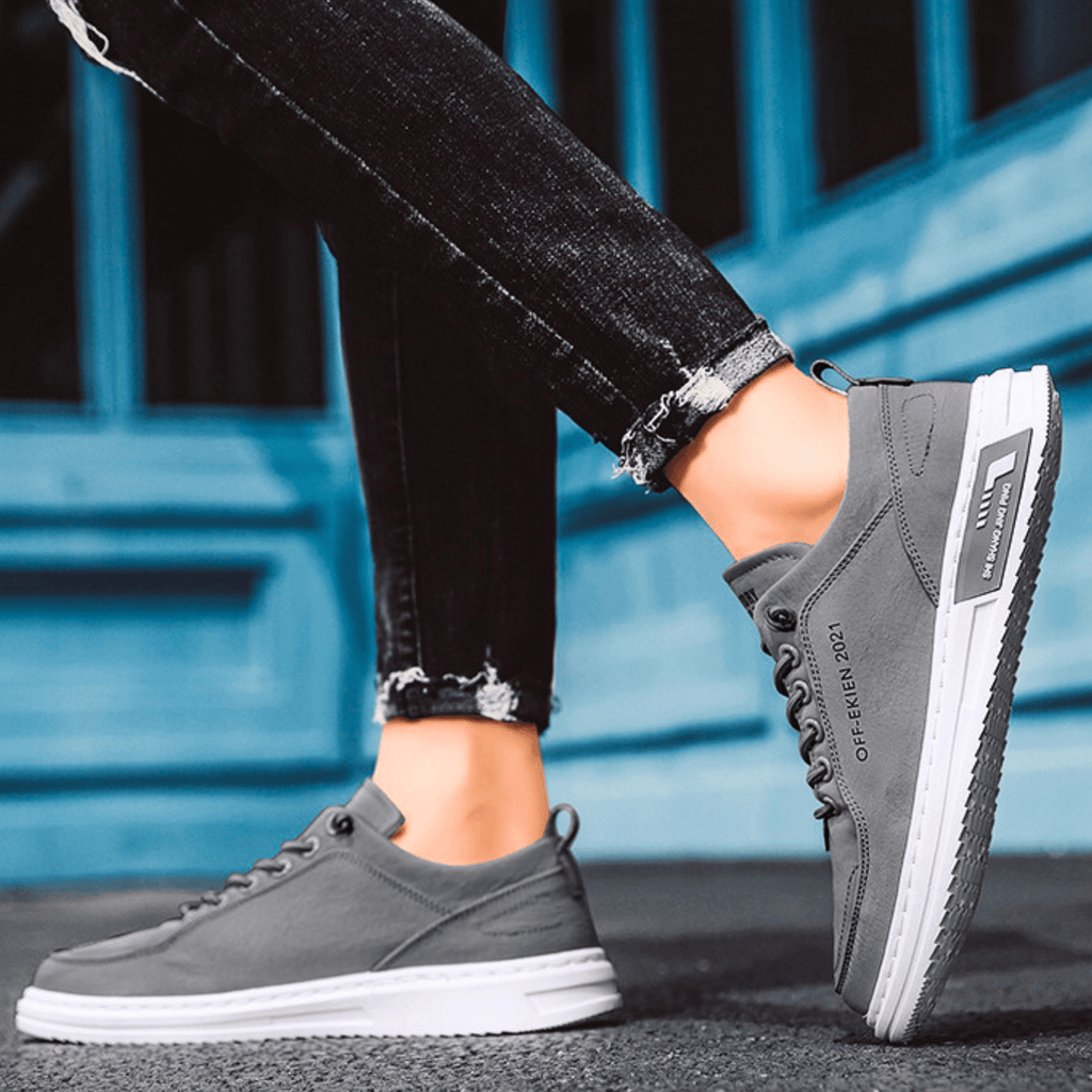 Mens Casual Sneaker | Lace-Up Green-15