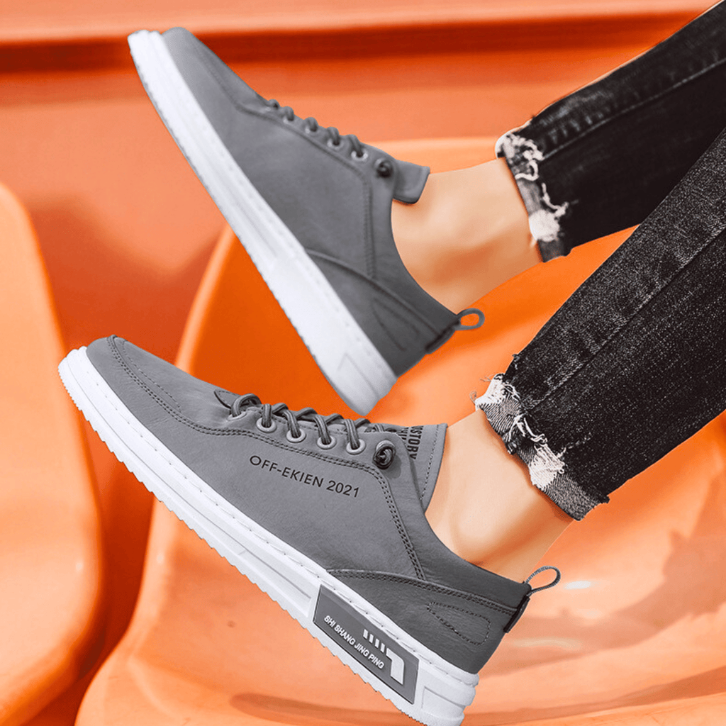 Mens Casual Sneaker | Lace-Up Green-14