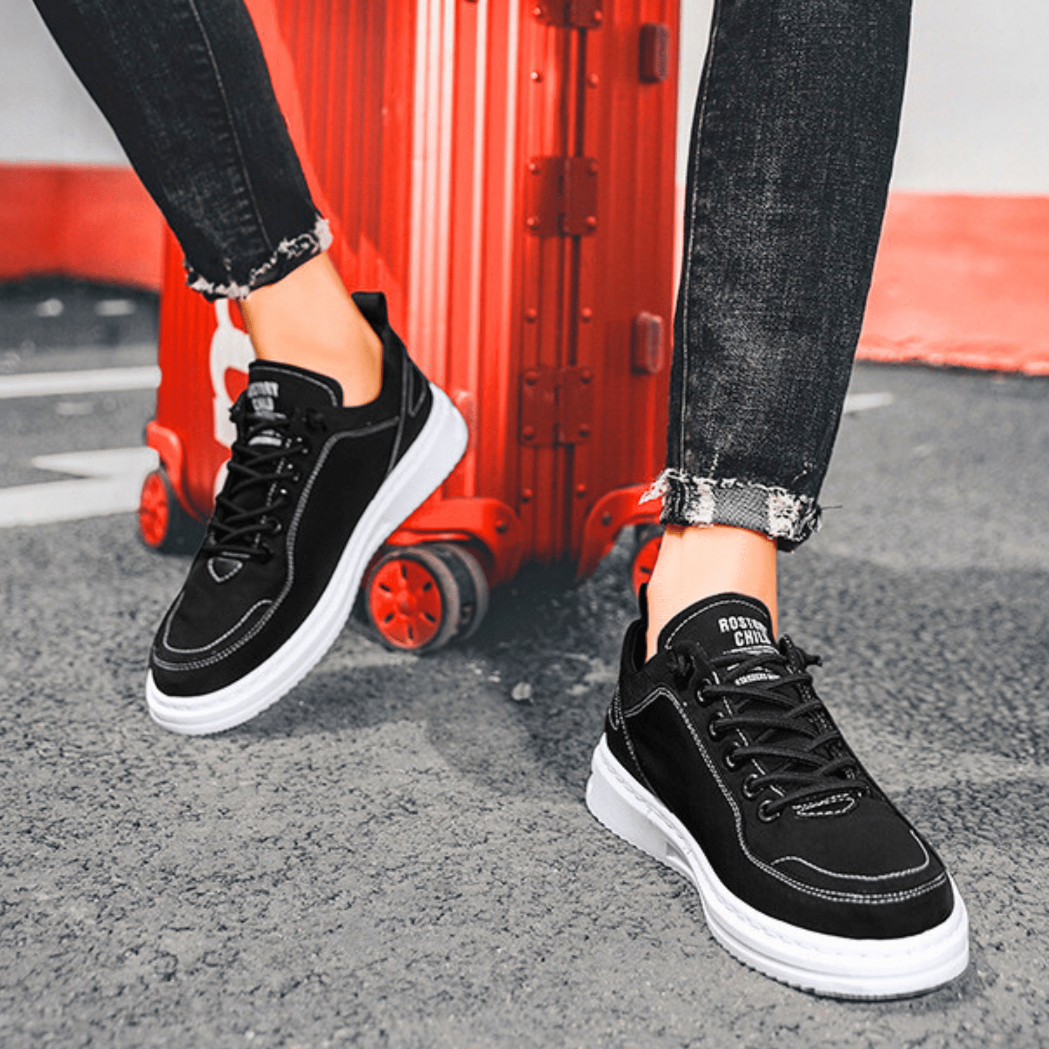 Mens Casual Sneaker | Lace-Up Green-19