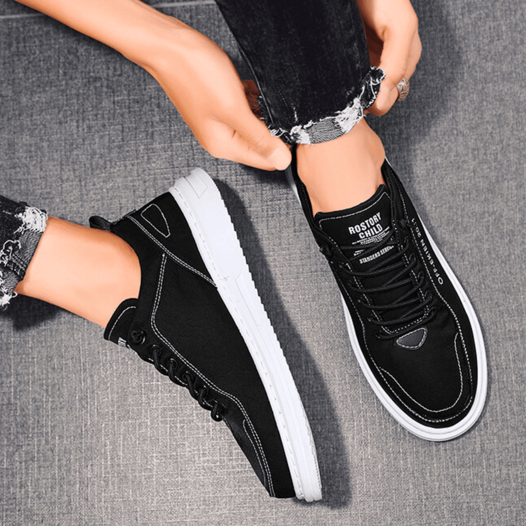 Mens Casual Sneaker | Lace-Up Green-17