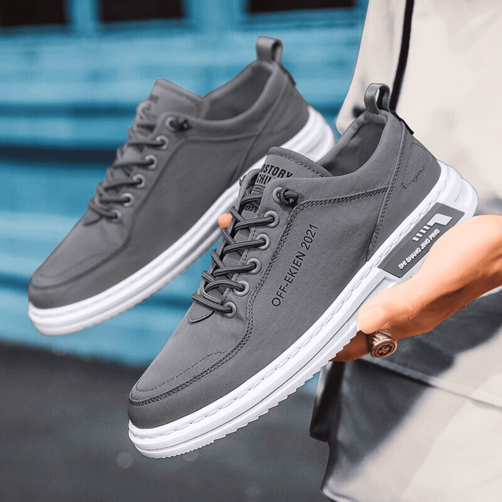 Mens Casual Sneaker | Lace-Up Green-13