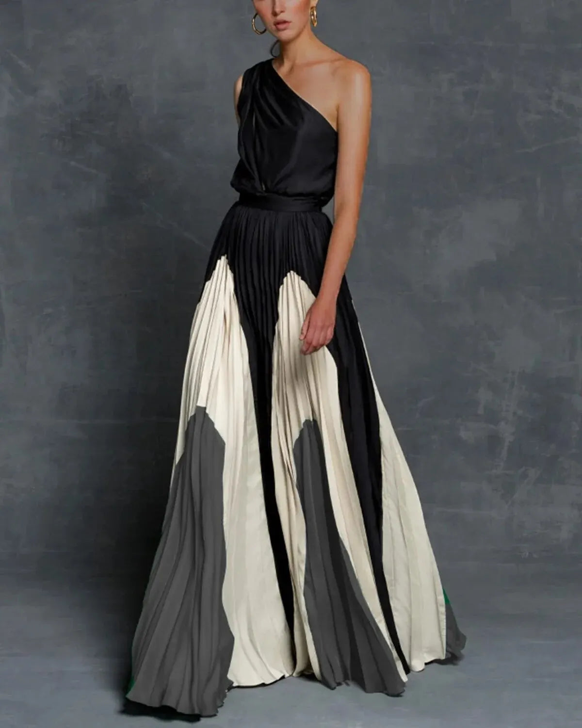 Women's One Shoulder Maxi Dress | Wedding Guest Evening-3