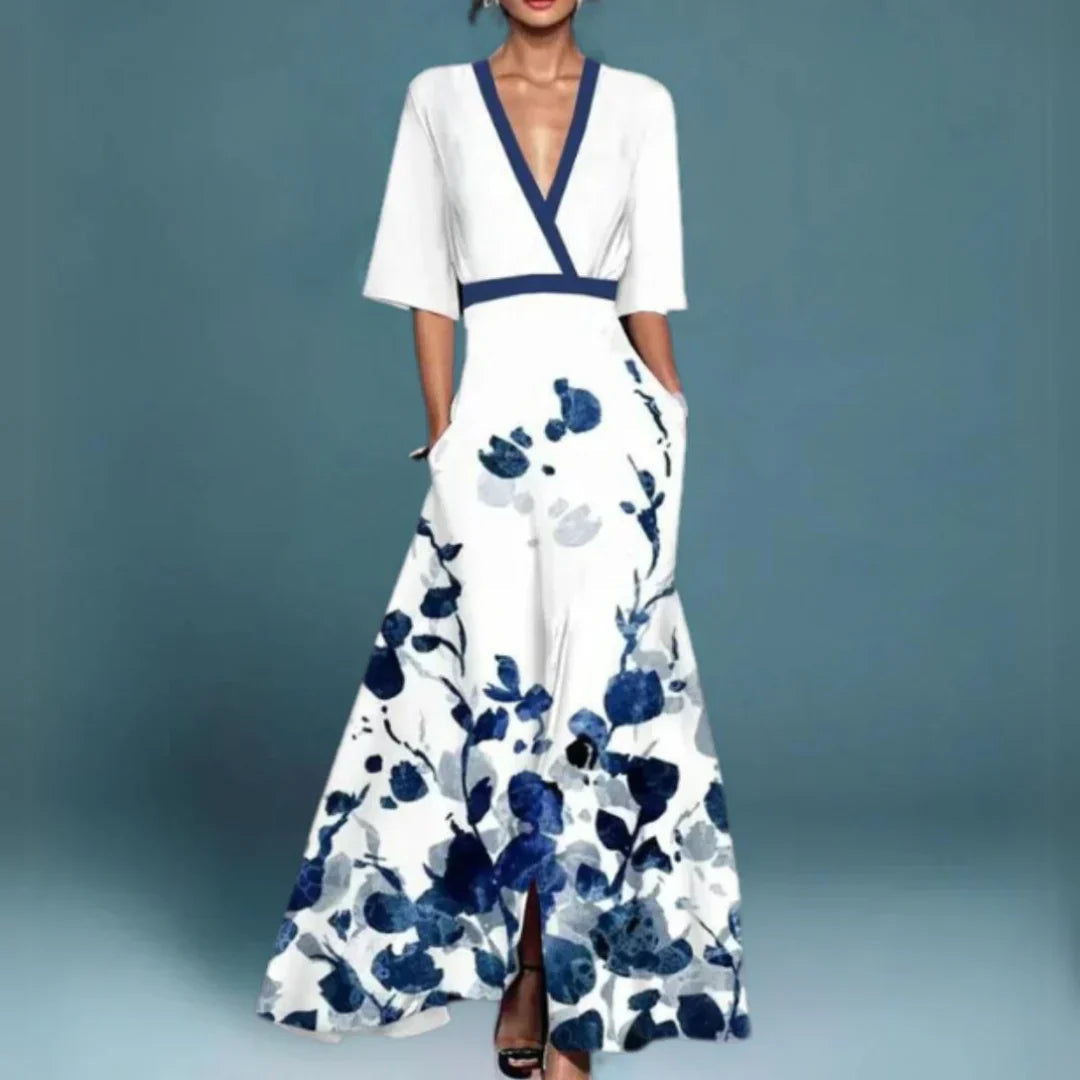 Women's Floral Maxi Dress | Elegant Lightweight Summer Gown 1