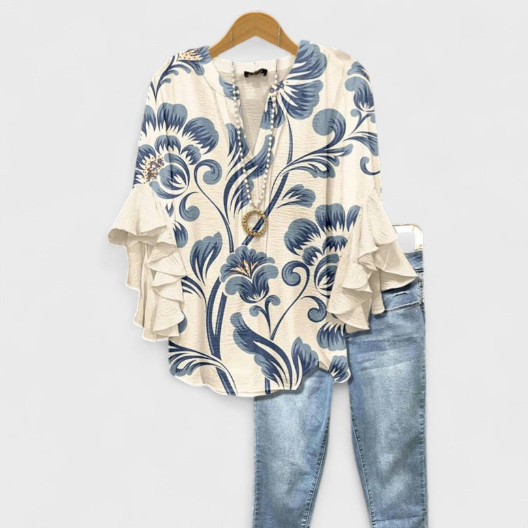 Women's Lightweight Cotton Blouse | Airy Summer Top for Everyday Wear 0
