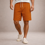 Men's drawstring pinstripe summer shorts