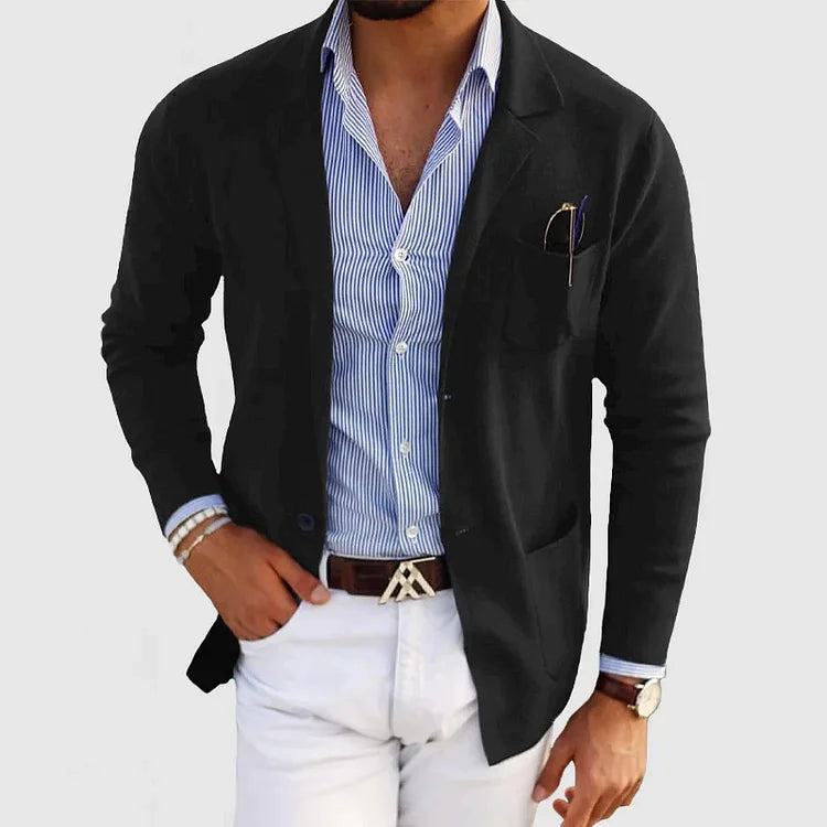 Men's button-front resort blazer