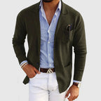 Men's button-front resort blazer