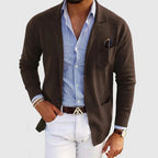 Men's button-front resort blazer