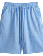 Men's drawstring knee-length vacation shorts