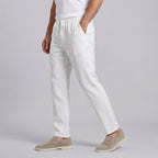 Men's drawstring tapered summer trousers