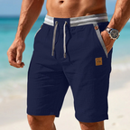 Men's drawstring waist vacation shorts