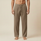 Men's drawstring wide-leg summer trousers