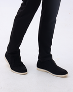 Men's high loafers with slip-on construction