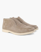 Men's high loafers with slip-on construction