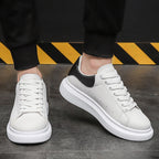 Men's lace-up platform low-top sneakers