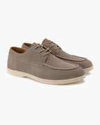 Men's lace-up shoes with suede-effect upper