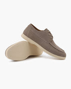 Men's lace-up shoes with suede-effect upper