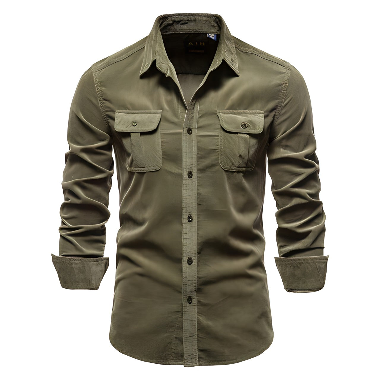 Men's long sleeve button-front weekend shirt