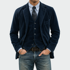 Men's notch lapel two-piece blazer set
