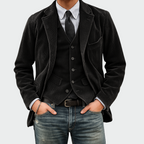 Men's notch lapel two-piece blazer set