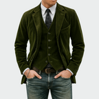 Men's notch lapel two-piece blazer set