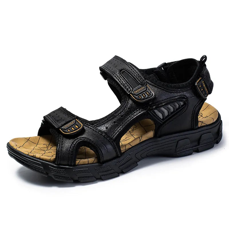 Men's open toe velcro summer sandals