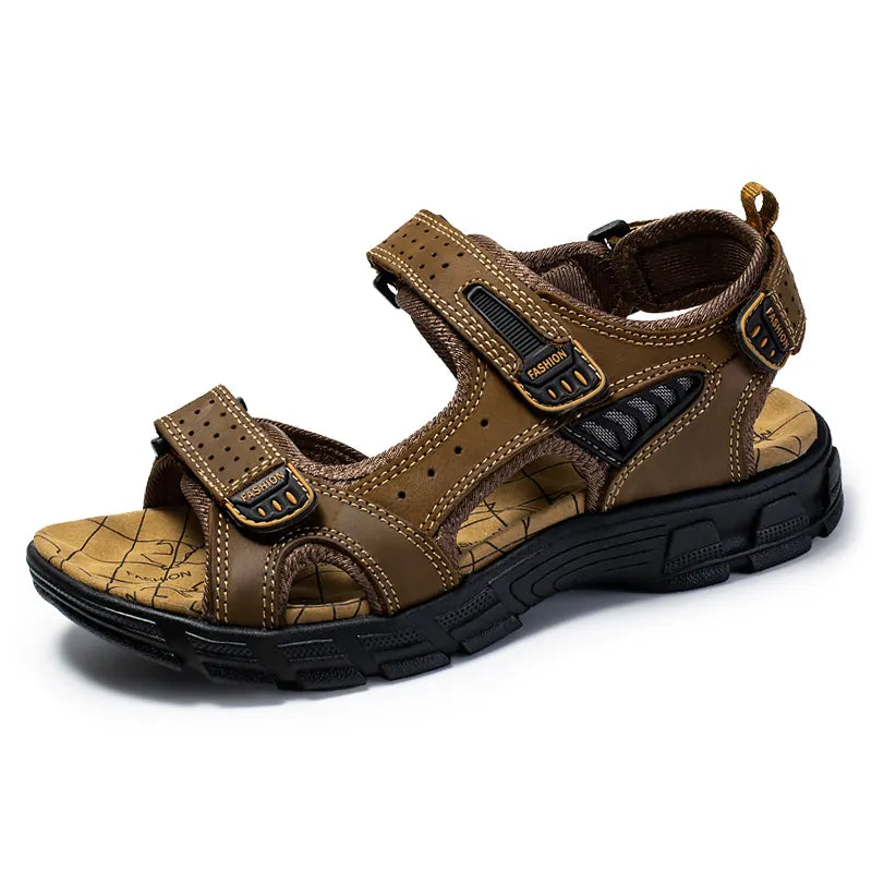 Men's open toe velcro summer sandals