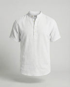 Men's polo shirt with V-neckline