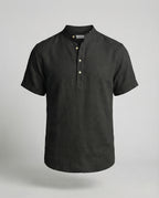 Men's polo shirt with V-neckline