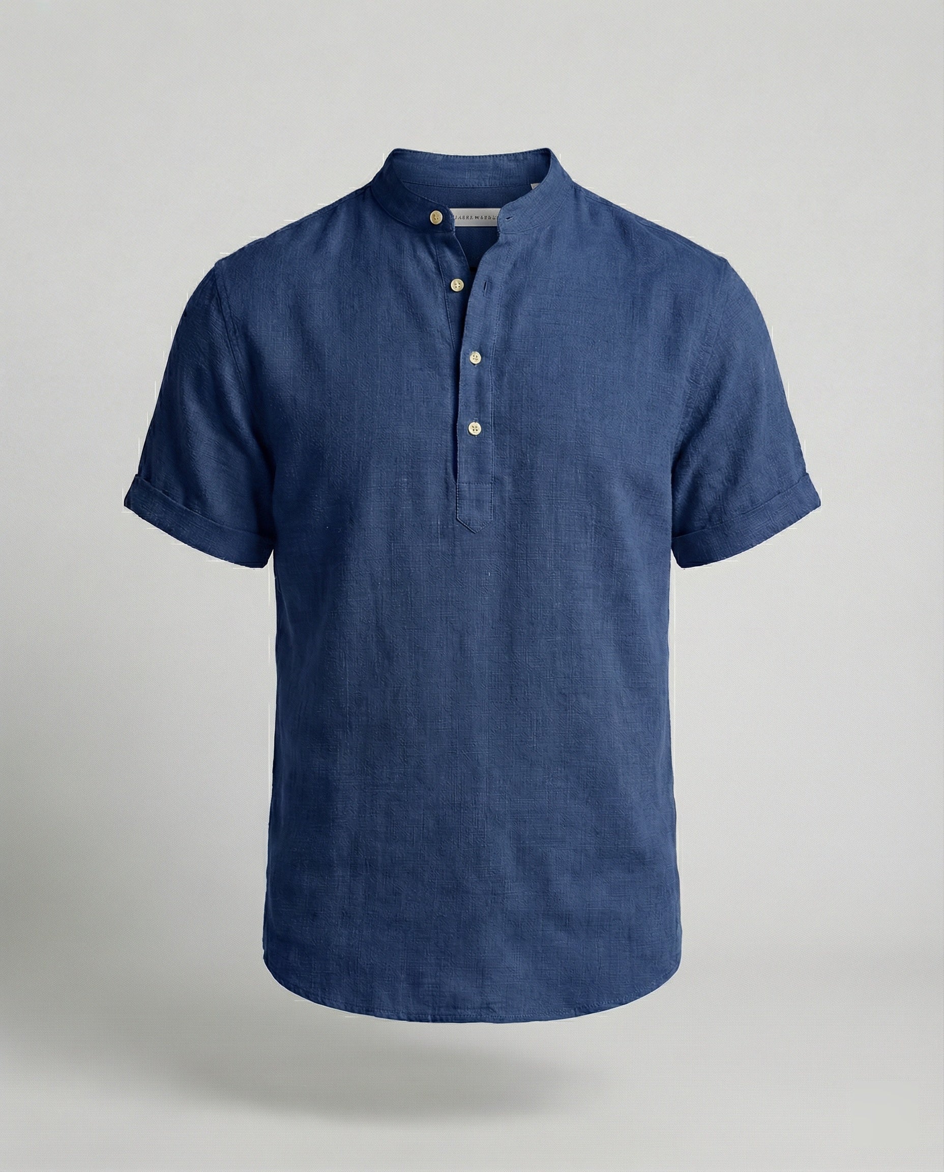Men's polo shirt with V-neckline