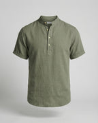 Men's polo shirt with V-neckline