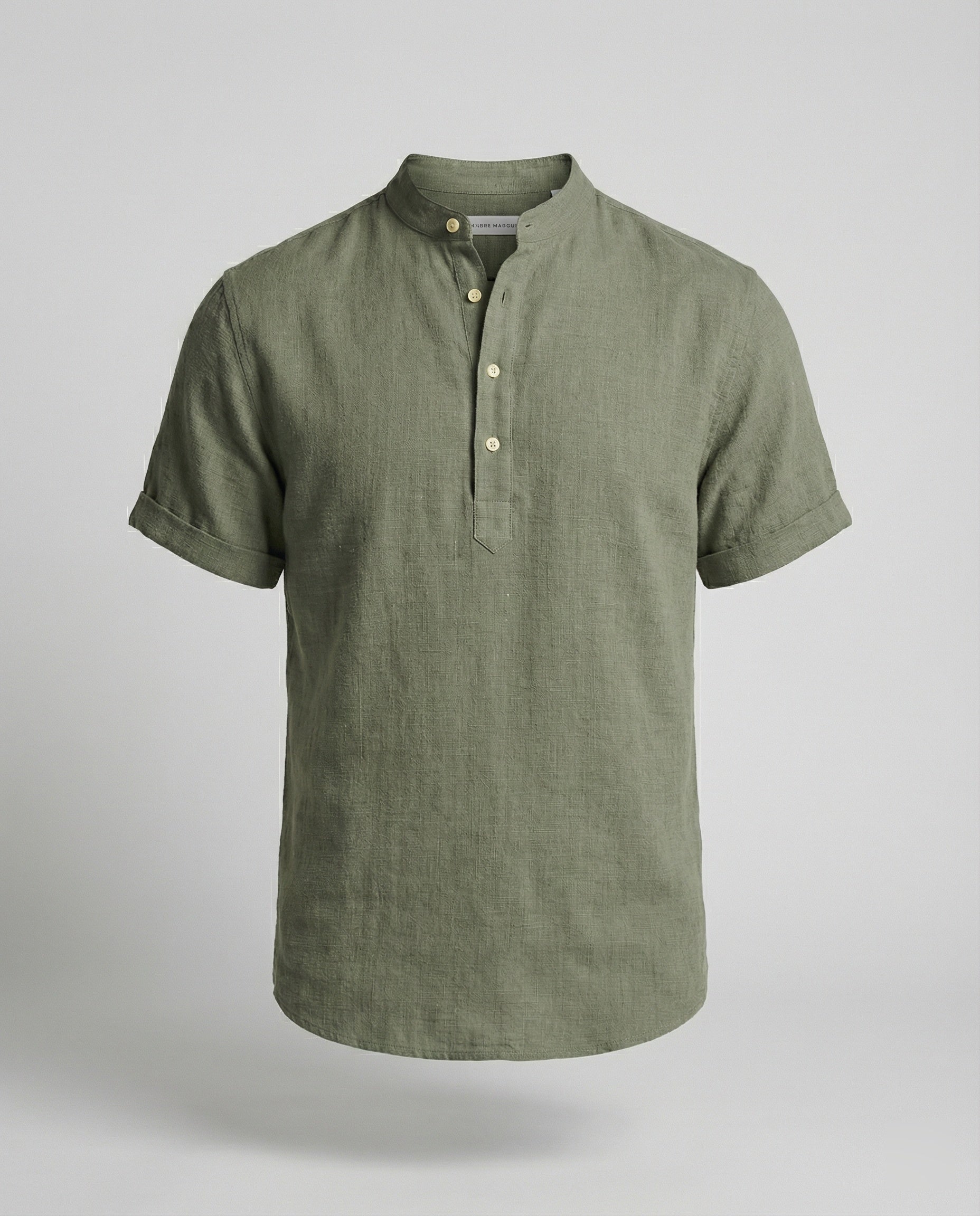 Men's polo shirt with V-neckline