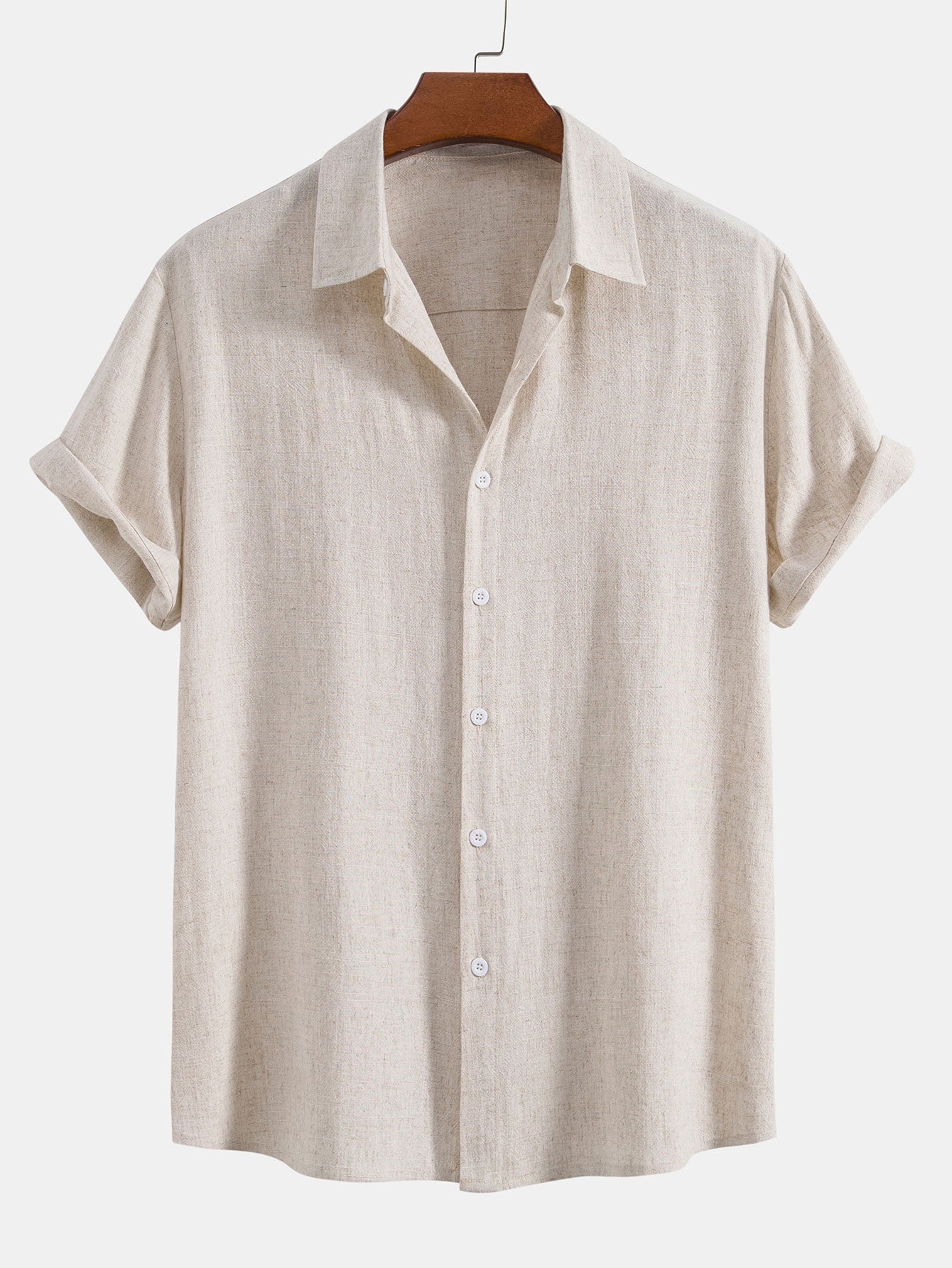 Men's short sleeve button-front summer shirt