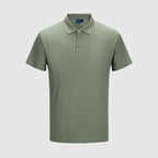 Men's short sleeve fitted polo shirt
