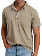 Men's short sleeve open collar summer polo shirt