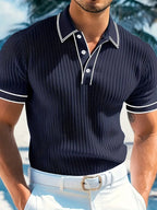 Men's short sleeve resort polo shirt